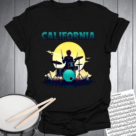 California Rock Drummer T-Shirt