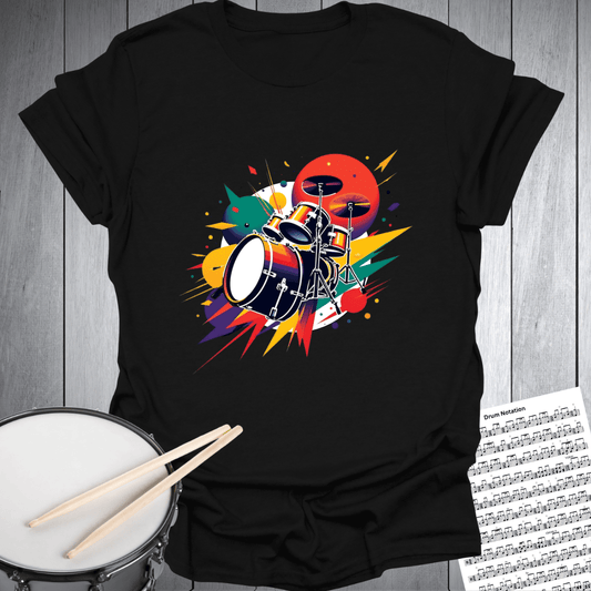 Dynamic Drumset Graphic T-Shirt