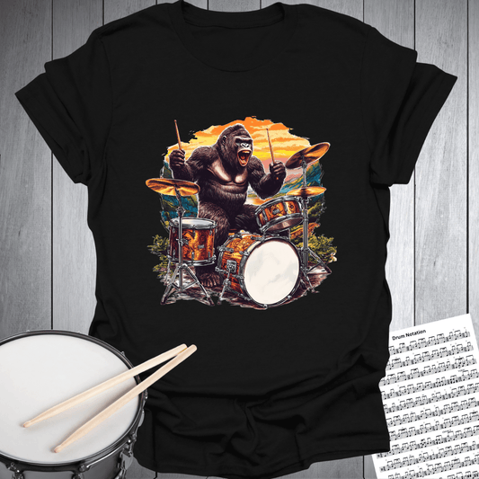 Gorilla Drummer T-Shirt