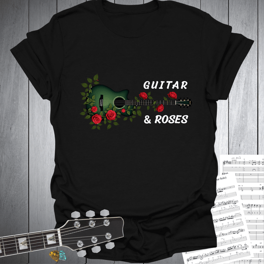 Guitar and Roses T-Shirt