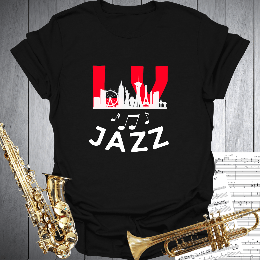 Las Vegas Jazz Skyline T-Shirt