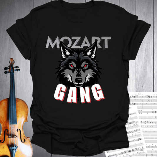 Printify T-Shirt Black / S Mozart's Wolf Gang T-Shirt