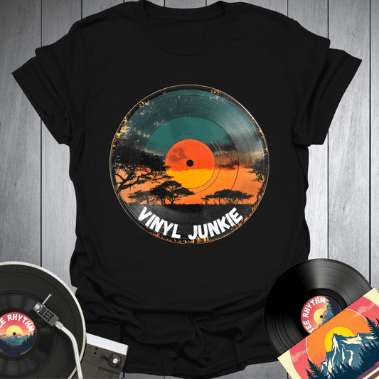 Sunset Vinyl Junkie T-Shirt