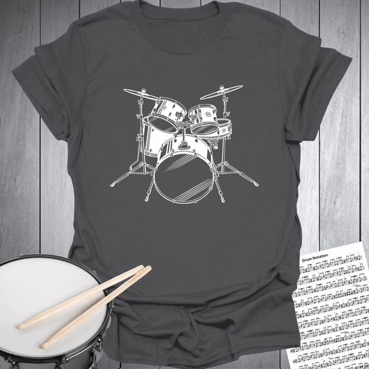 Drum Set Graphic T-Shirt