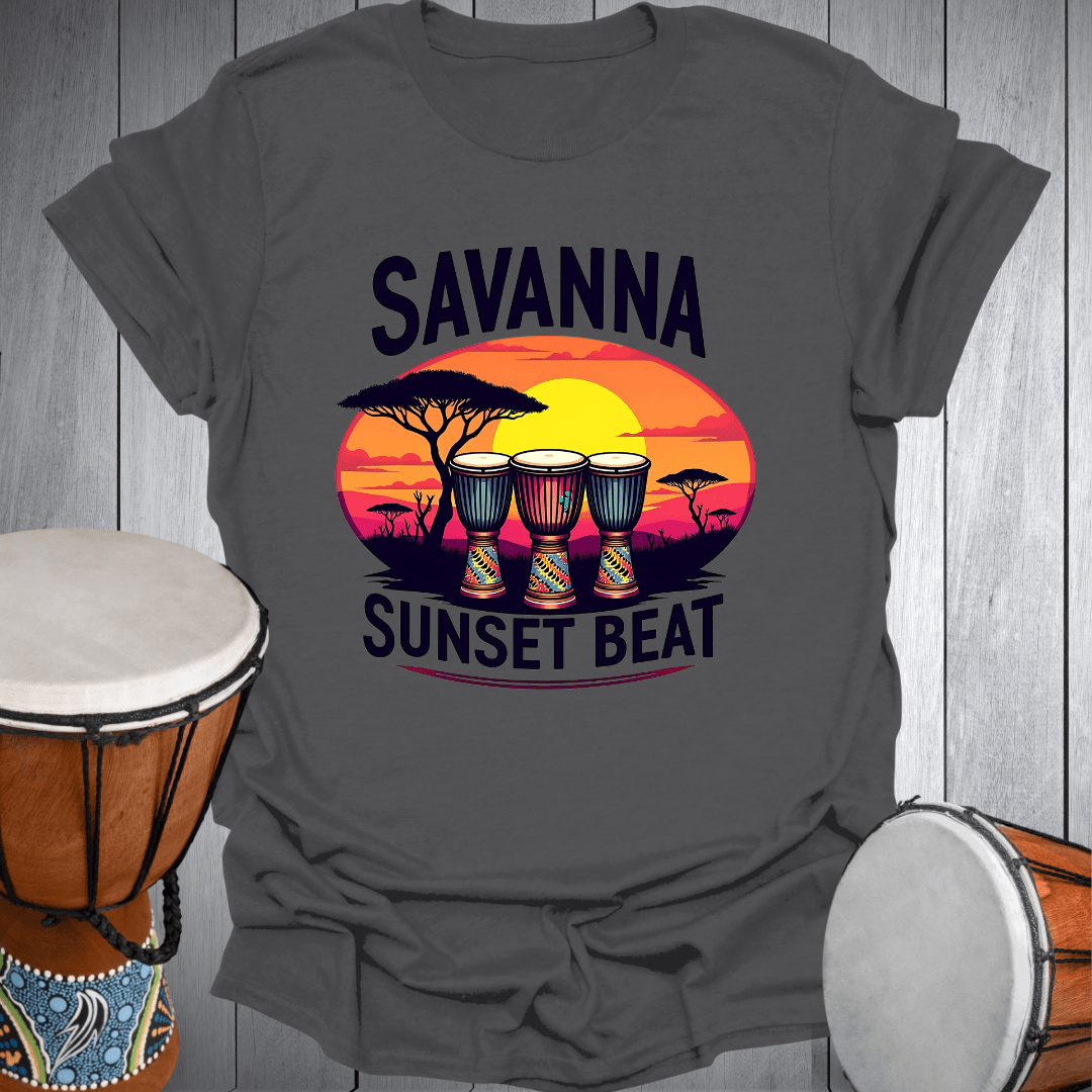 Savanna Sunset Djembe Drums T-Shirt