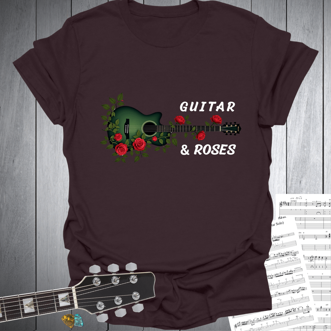 Guitar and Roses T-Shirt