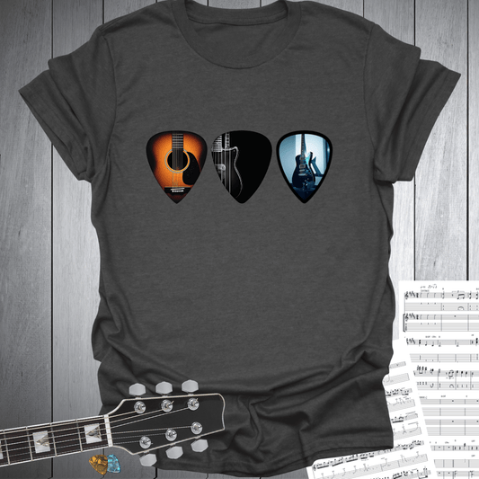 Guitar Pick Trio T-Shirt