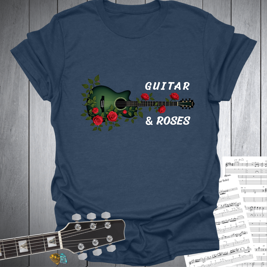 Guitar and Roses T-Shirt