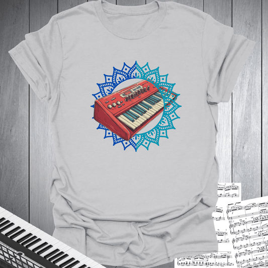 Mandala Keyboards Synthesizer T-Shirt