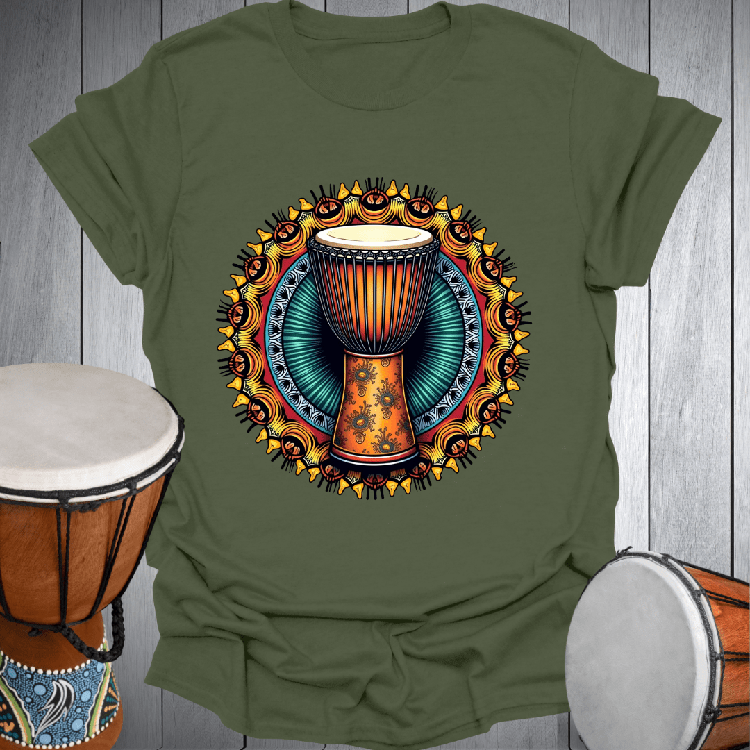 Mandala Djembe Drum T-Shirt