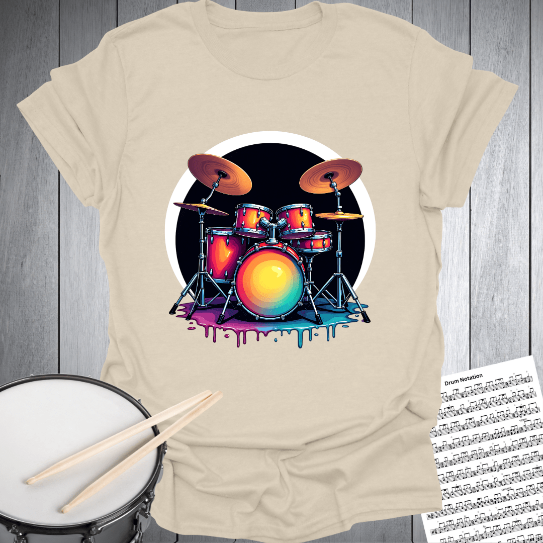 Vibrant Colored Drumset