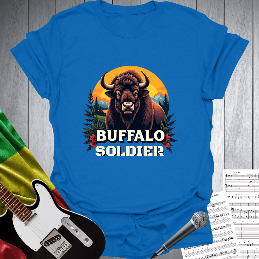 Printify T-Shirt Royal / S Buffalo Soldier Music T-Shirt