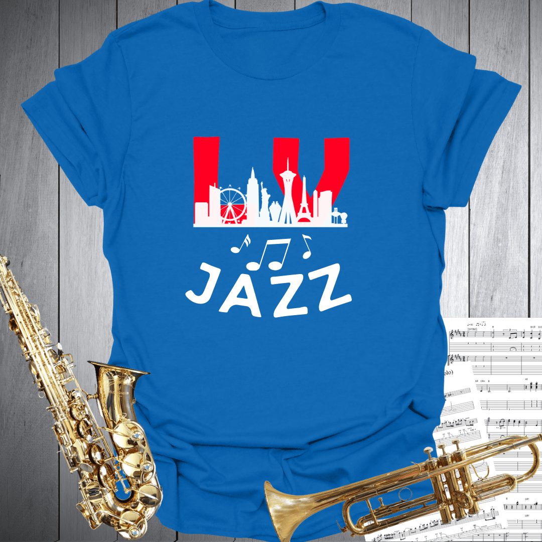 Las Vegas Jazz Skyline T-Shirt