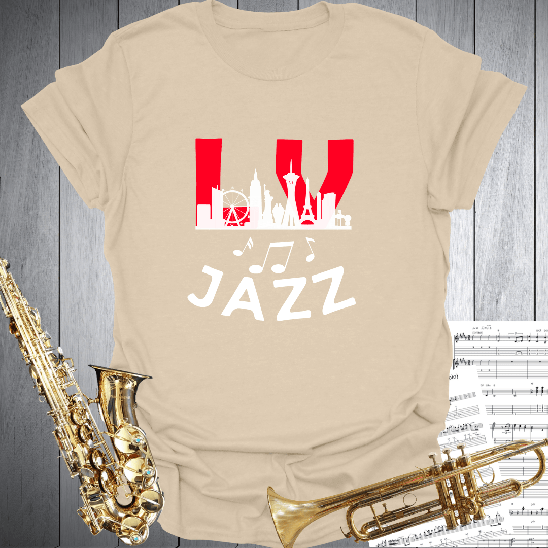 Las Vegas Jazz Skyline T-Shirt