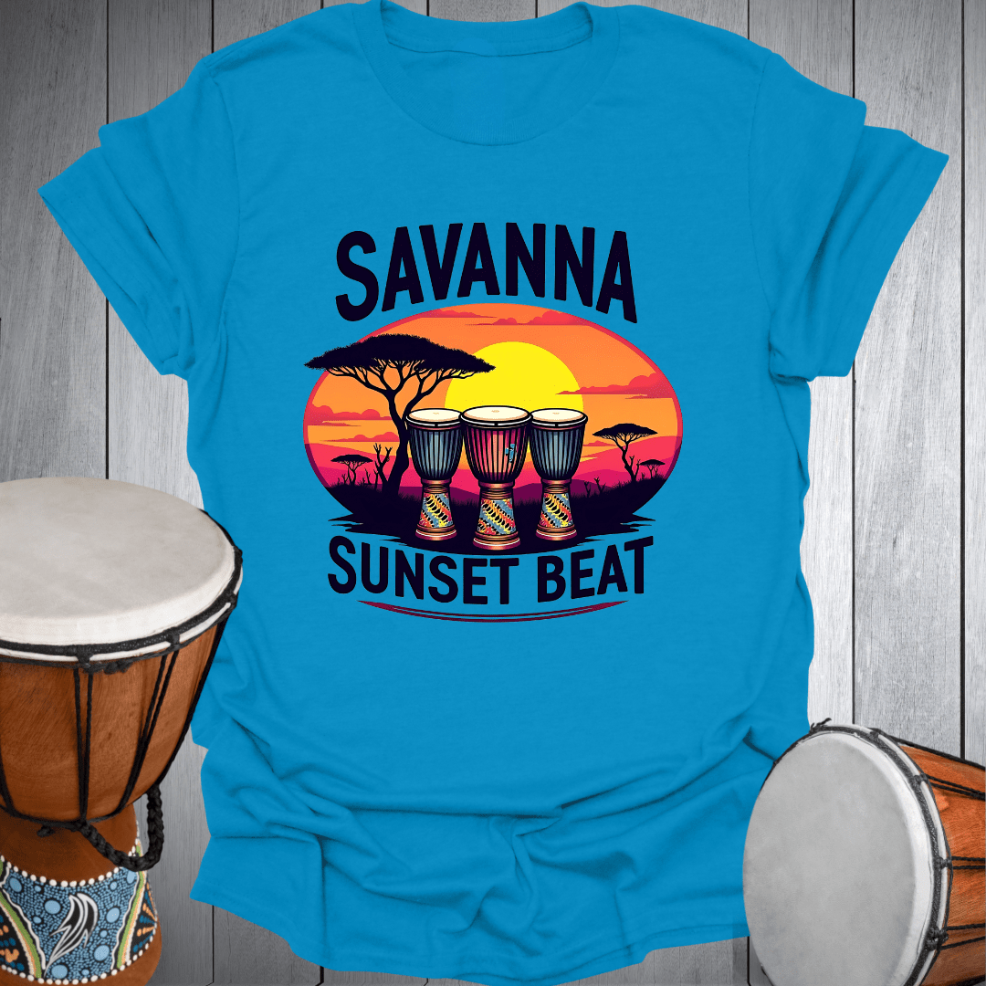 Savanna Sunset Djembe Drums T-Shirt